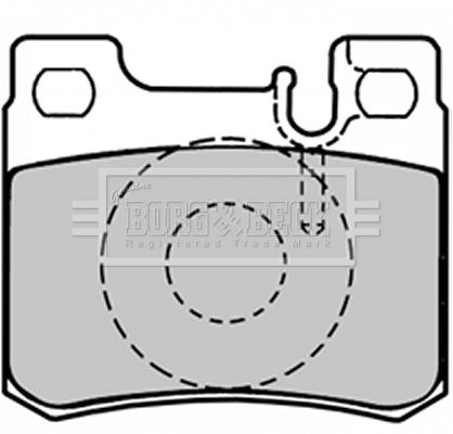 BORG & BECK Комплект тормозных колодок, дисковый тормоз BBP1495